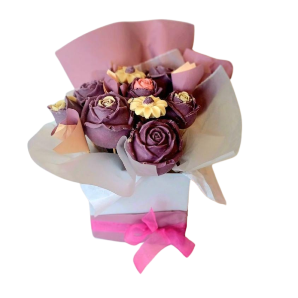 Чоколаден букет со 9 цветови
