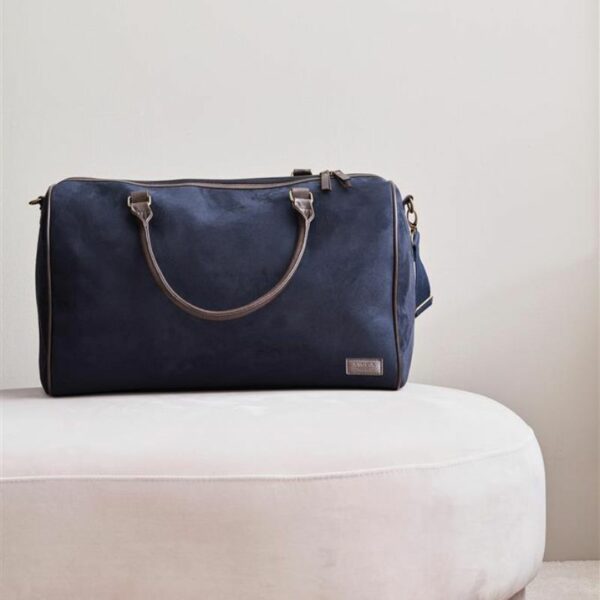 VINGA Hunton Weekend Bag blue and brown